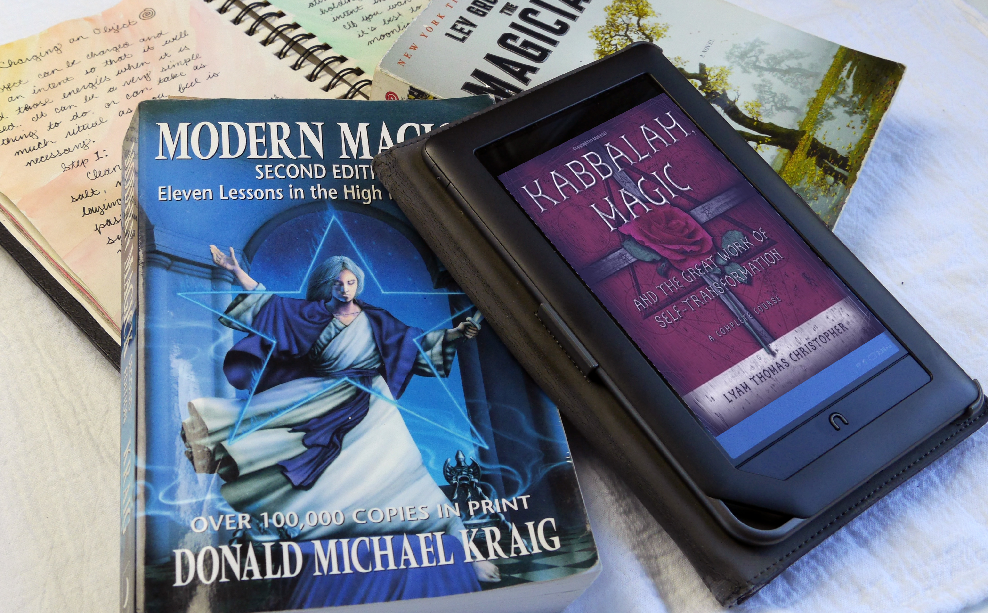 Modern Magick book, Nook, Kindle, e-reader, Kaballah Magic, The Magicians